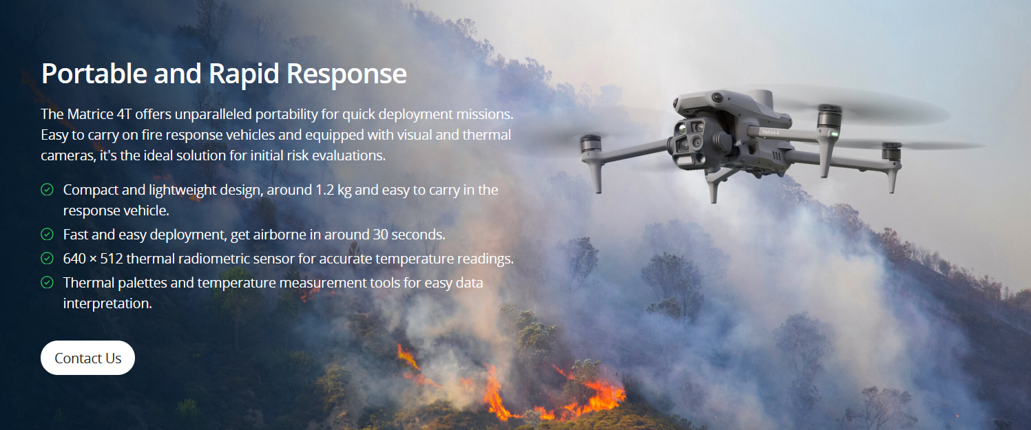 A dji firefighting drone